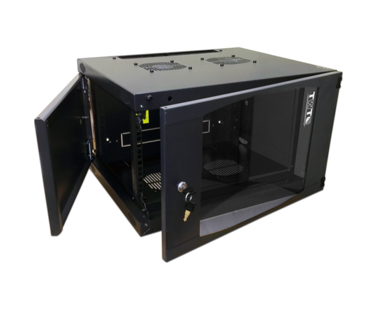 Шкаф настенный LANMASTER TWT-CBWNG-12U-6X6-BK Next 19'', 12U, 550x600, черный, фото 