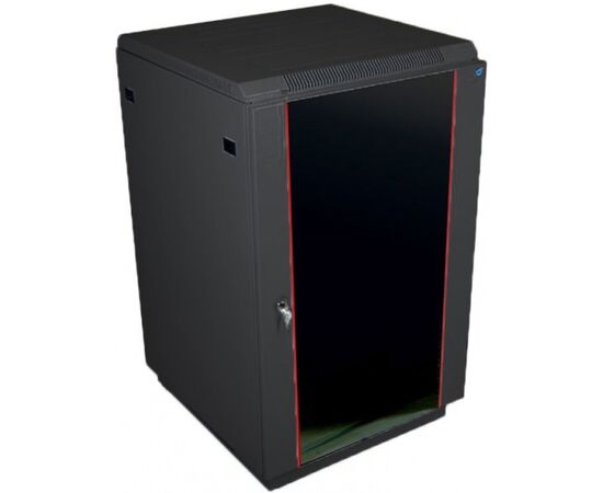 Шкаф серверный ЦМО 27U (600 800) дверь стекло, цвет черный (ШТК-М-27.6.8-1ААА-9005), фото 