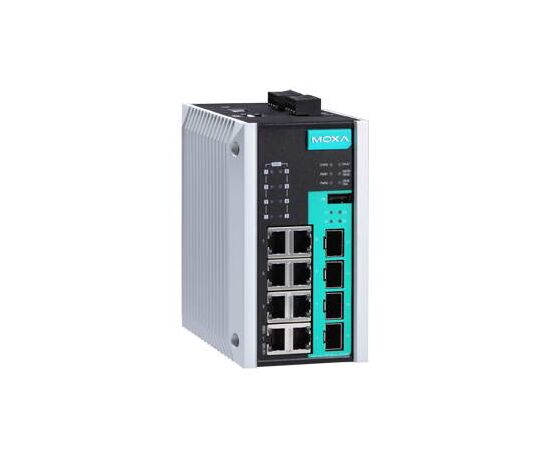 Промышленный 12-портовый управляемый коммутатор MOXA EDS-G512E-8PoE-4GSFP, фото 