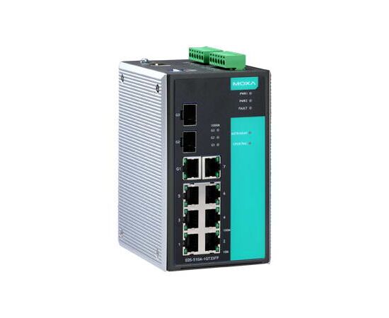 Промышленный 10-портовый управляемый коммутатор MOXA EDS-510A-1GT2SFP, фото 