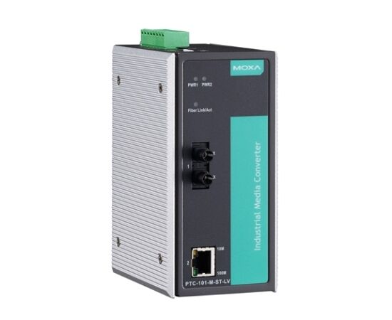 Промышленный конвертер Ethernet MOXA PTC-101-M-ST-LV, фото 