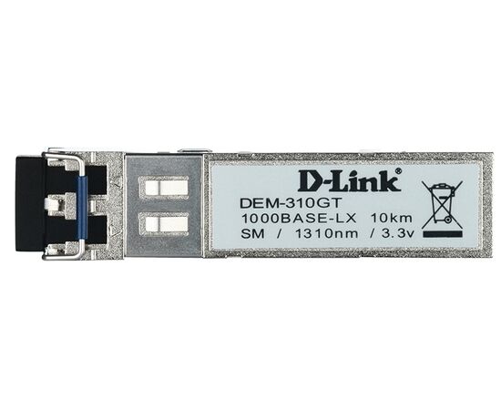 Трансивер D-Link SFP 1000Base-LX Одномодовый, DEM-310GT, фото , изображение 2