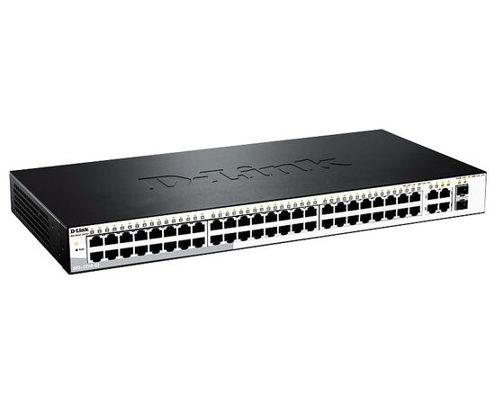 D-Link DES-1210-52, Настраиваемый коммутатор WebSmart с 48 портами 10/100Base-TX, 2 портами 10/100/1000Base-T, 2 комбо-портами 100/1000Base-T/SFP, DES-1210-52/C1A, фото , изображение 2