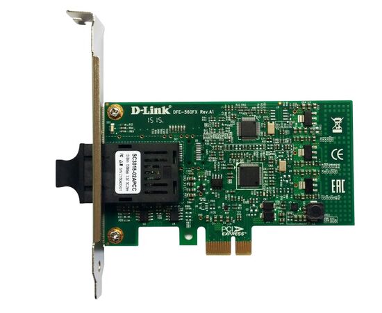 Сетевая карта D-Link DFE-560FX 10/100 Мб/с SC 1-port, DFE-560FX/A1A, фото , изображение 2
