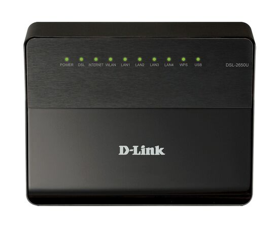 Беспроводной маршрутизатор D-Link DSL-2650U/RA 2.4 ГГц 150 Мб/с, DSL-2650U/RA/U1A, фото , изображение 4
