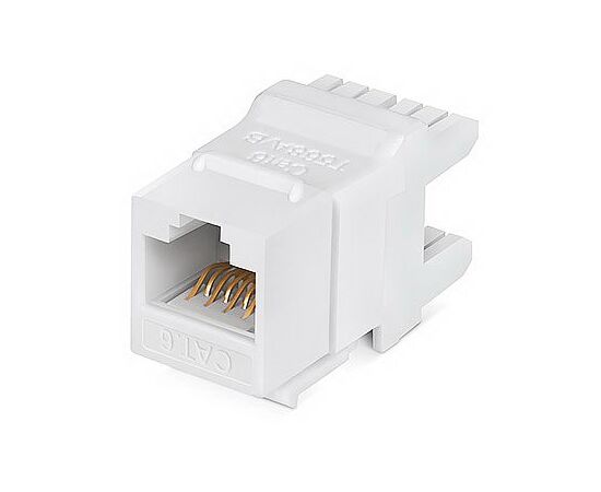 Cabeus KJ-RJ45-Cat.6-180 Degree Вставка Keystone Jack RJ-45(8P8C), фото 