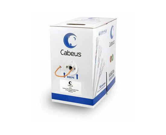 Cabeus UTP-4P-Cat.5e-SOLID-OR Кабель витая пара UTP (U/UTP), фото 