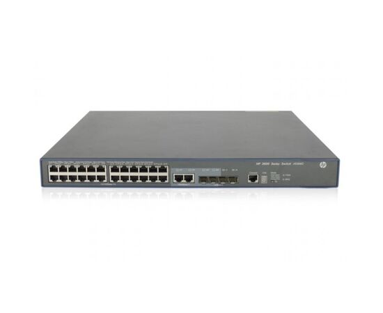 Коммутатор HP Enterprise FlexNetwork 3600-24-PoE+ v2 SI 24-PoE Управляемый 28-ports, JG306C, фото 