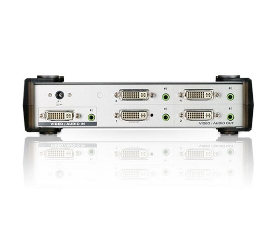 ATEN VS164-AT-G Разветвитель Video Splitter, DVI Single Link+Audio, 1> 4 монитора/port, 5 метр., F, без шнуров, Б.П.220> 5.3V, фото , изображение 3