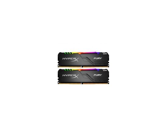 Комплект памяти Kingston HyperX FURY RGB 16GB DIMM DDR4 2400MHz (2х8GB), HX424C15FB3AK2/16, фото 
