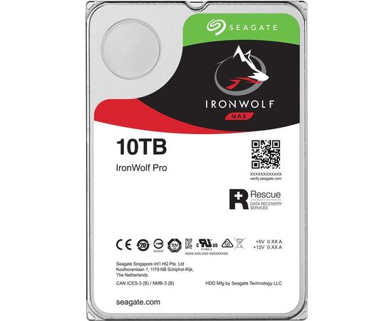 Жесткий диск Seagate IronWolf Pro SATA III (6Gb/s) 3.5" 10TB, ST10000NE0008, фото 