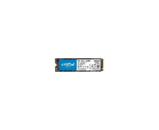 Диск SSD Crucial P2 M.2 2280 500GB PCIe NVMe 3.0 x4, CT500P2SSD8, фото 