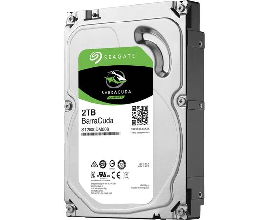 Жесткий диск Seagate BarraCuda SATA III (6Gb/s) 3.5" 2TB, ST2000DM008, фото 