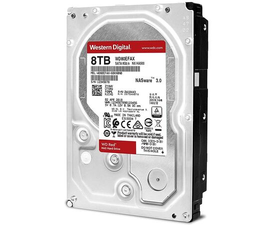 Жесткий диск WD Red SATA III (6Gb/s) 3.5" 8TB, WD80EFAX, фото 