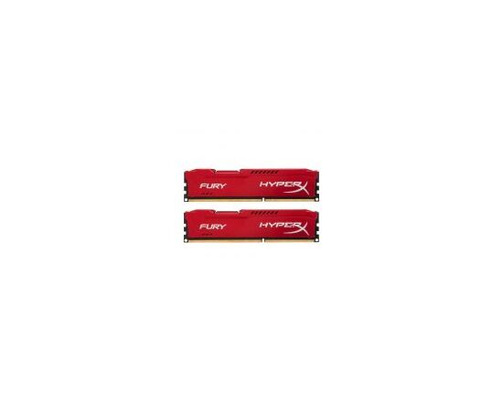 Комплект памяти Kingston HyperX FURY Red 8GB DIMM DDR3 1600MHz (2х4GB), HX316C10FRK2/8, фото 