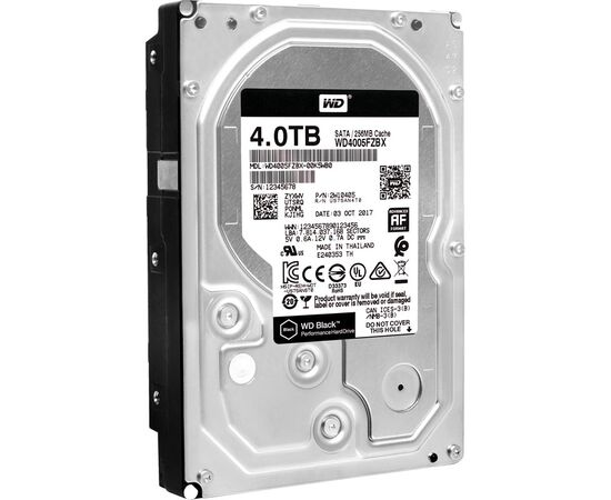 Жесткий диск WD Black SATA III (6Gb/s) 3.5" 4TB, WD4005FZBX, фото 