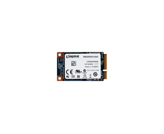 Диск SSD Kingston SSDNow ms200 mSATA 120GB SATA III (6Gb/s), SMS200S3/120G, фото 
