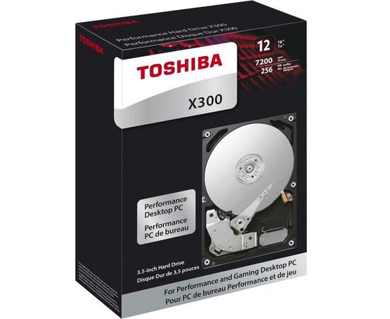 Жесткий диск Toshiba X300 SATA III (6Gb/s) 3.5" 12TB, HDWR21CEZSTA, фото 