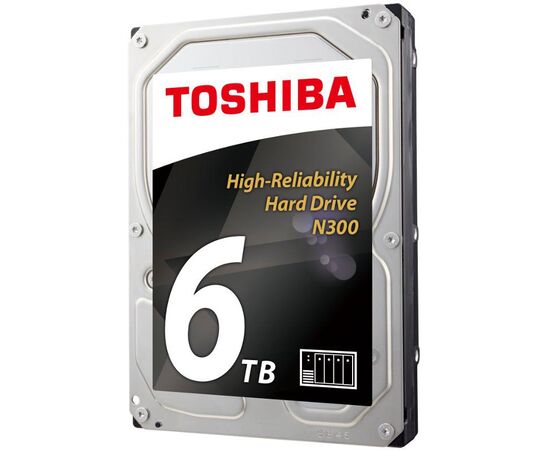 Жесткий диск Toshiba N300 SATA III (6Gb/s) 3.5" 6TB, HDWN160UZSVA, фото 