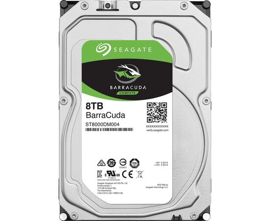 Жесткий диск Seagate BarraCuda SATA III (6Gb/s) 3.5" 8TB, ST8000DM004, фото 