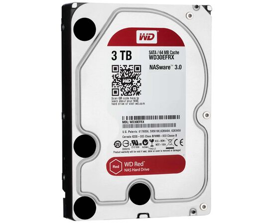 Жесткий диск WD Red SATA III (6Gb/s) 3.5" 3TB, WD30EFRX, фото 