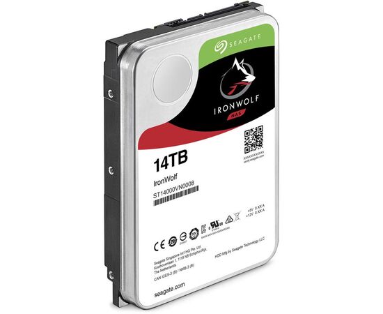 Жесткий диск Seagate IronWolf SATA III (6Gb/s) 3.5" 14TB, ST14000VN0008, фото 