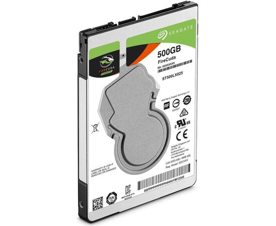Жесткий диск Seagate FireCuda SATA III (6Gb/s) 2.5" 500GB + 8GB, ST500LX025, фото 