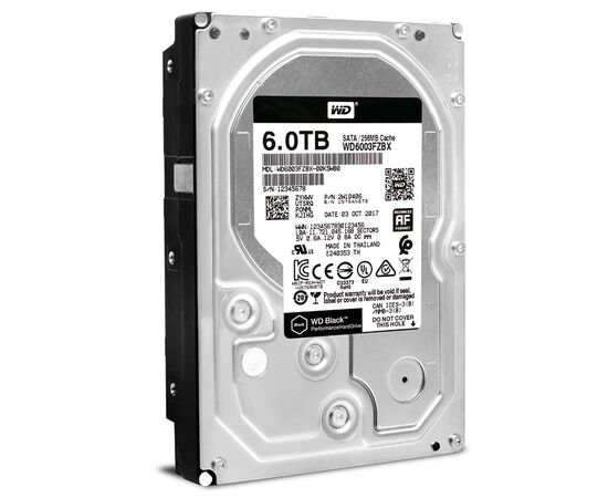 Жесткий диск WD Black SATA III (6Gb/s) 3.5" 6TB, WD6003FZBX, фото 