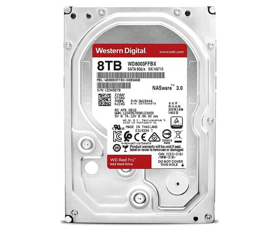 Жесткий диск WD Red Pro SATA III (6Gb/s) 3.5" 8TB, WD8003FFBX, фото 