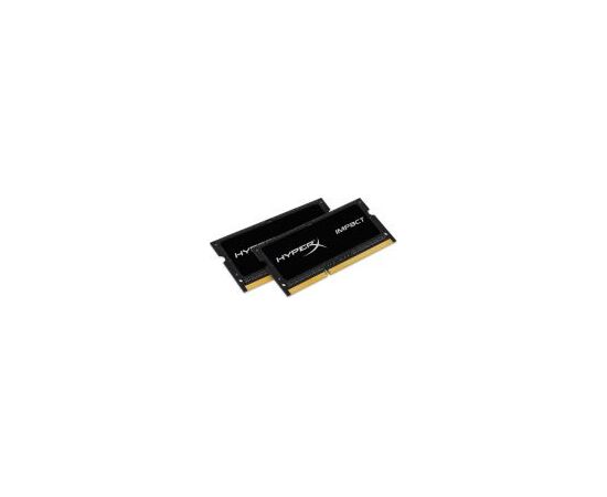 Комплект памяти Kingston HyperX Impact 16GB SODIMM DDR3 1600MHz (2х8GB), HX316LS9IBK2/16, фото 
