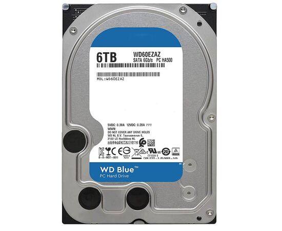 Жесткий диск WD Blue SATA III (6Gb/s) 3.5" 6TB, WD60EZAZ, фото 