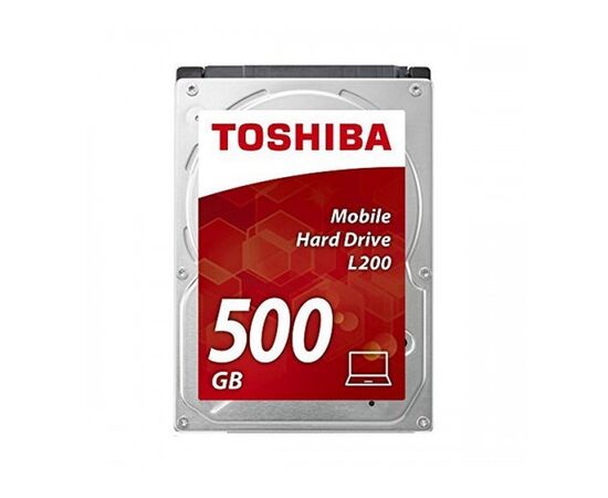 Жесткий диск Toshiba L200 SATA II (3Gb/s) 2.5" 500GB, HDWJ105UZSVA, фото 