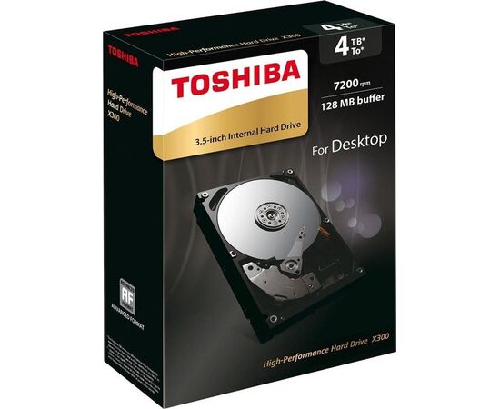 Жесткий диск Toshiba X300 SATA III (6Gb/s) 3.5" 4TB, HDWE140EZSTA, фото 