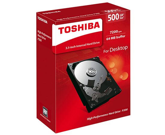 Жесткий диск Toshiba P300 SATA III (6Gb/s) 3.5" 500GB, HDWD105EZSTA, фото 