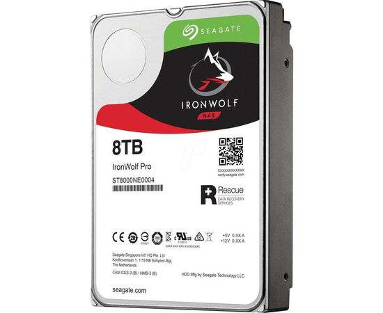 Жесткий диск Seagate IronWolf Pro SATA III (6Gb/s) 3.5" 8TB, ST8000NE0004, фото 