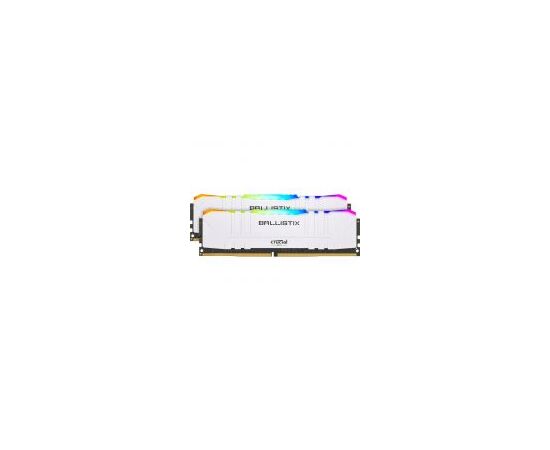 Комплект памяти Crucial Ballistix RGB White 16GB DIMM DDR4 3000MHz (2х8GB), BL2K8G30C15U4WL, фото 
