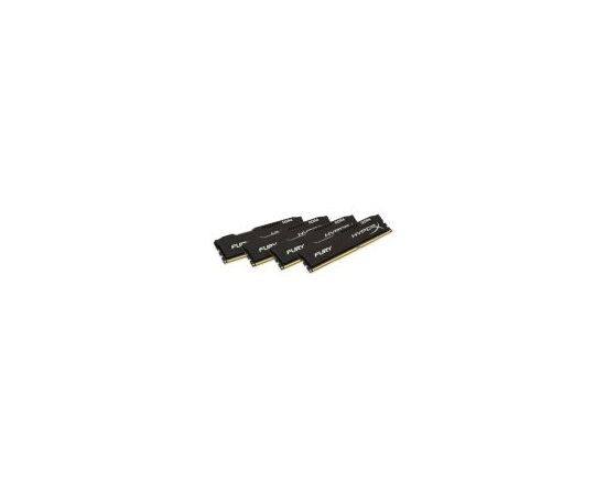 Комплект памяти Kingston HyperX FURY Black 64GB DIMM DDR4 2933MHz (4х16GB), HX429C17FBK4/64, фото 