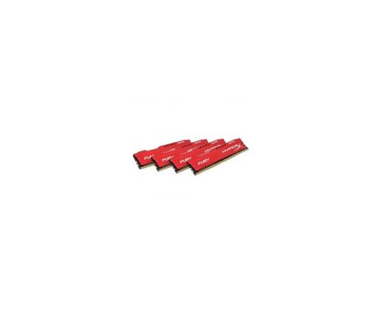 Комплект памяти Kingston HyperX FURY Red 64GB DIMM DDR4 2400MHz (4х16GB), HX424C15FRK4/64, фото 