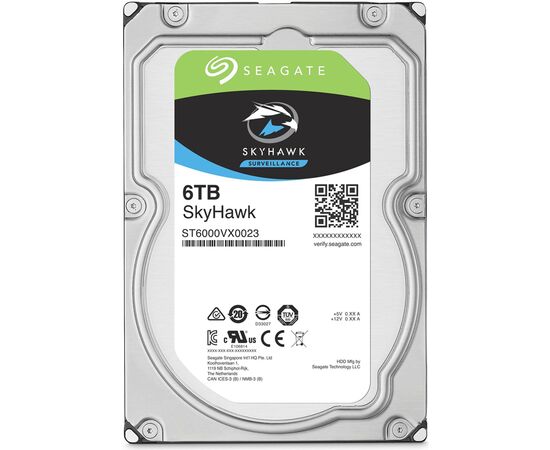 Диск HDD Seagate Skyhawk SATA III (6Gb/s) 3.5" 6TB, ST6000VX0023, фото 