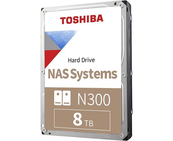 Диск HDD Toshiba N300 SATA III (6Gb/s) 3.5" 8TB, HDWG180UZSVA, фото 