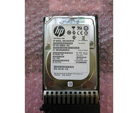 Жесткий диск для сервера Hewlett Packard Enterprise 1 ТБ SAS 2.5" 7200об/мин, 6Gb/s, 757387-001, фото 