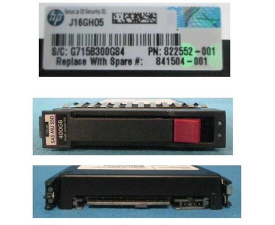 SSD диск HPE MSA 841504-001 400GB 2.5in SAS-12G Mixed Use SSD, фото 