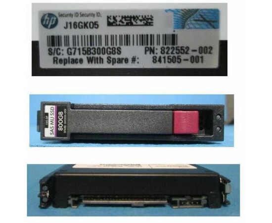 SSD диск HPE MSA MO000800JWFWP 800GB 2.5in SAS-12G Mixed Use SSD, фото 