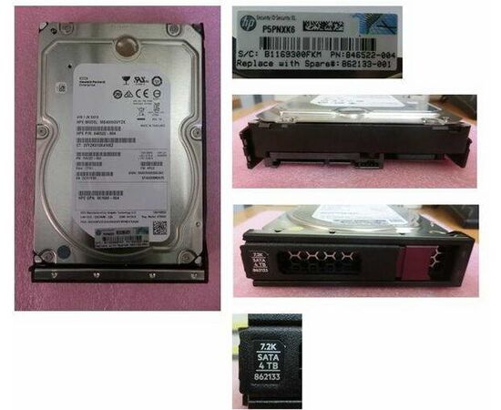 Жесткий диск для сервера Hewlett Packard Enterprise 4 ТБ SATA 3.5" 7200об/мин, 6Gb/s, 861683-B21-NB, фото 