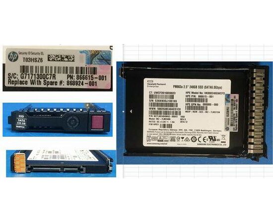 SSD диск HPE 868924-001 240GB 2.5in DS SATA-6G SC Read Intensive, фото 