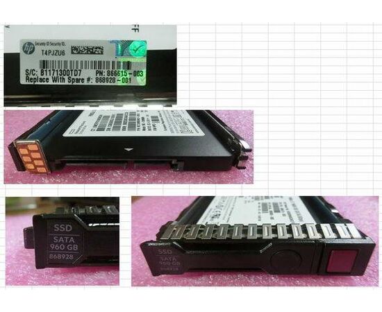 SSD диск HPE 868928-001 960GB 2.5in DS SATA-6G SC Read Intensive, фото 