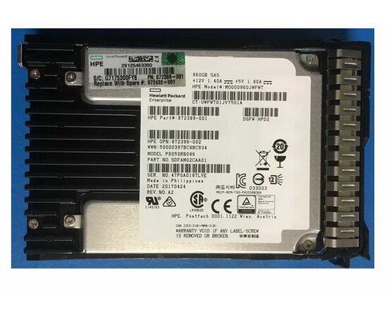 SSD диск HPE 872432-001 960GB 2.5in DS SAS-12G SC Read Intensive, фото 