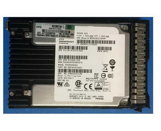 SSD диск HPE 872506-001 800GB 2.5in DS SAS-12G SC Mixed Use, фото 