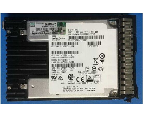 SSD диск HPE 872386-B21 3.2TB 2.5in MLC DS SAS-12G SC Mixed Use, фото 