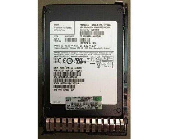 SSD диск HPE 875681-001 480GB 2.5in DS SAS-12G SC Read Intensive, фото 